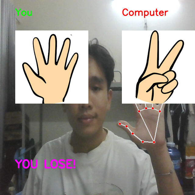 Python Game: Rock-Scissors-Paper using OpenCV